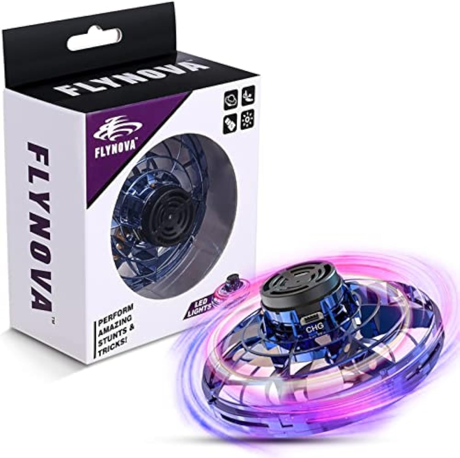 Flying Spinner with LED Lights USB Rechargeable